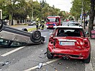 Nehoda v Jeremenkov ulici. (7.10.2021)