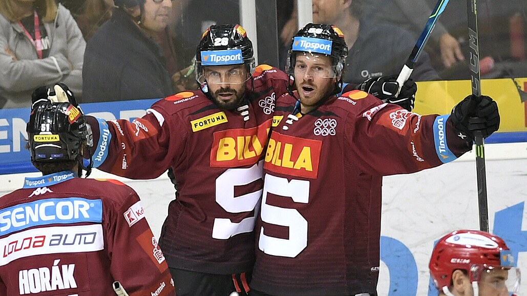 Utkání 11. kola hokejové extraligy: HC Sparta Praha - Mountfield Hradec...