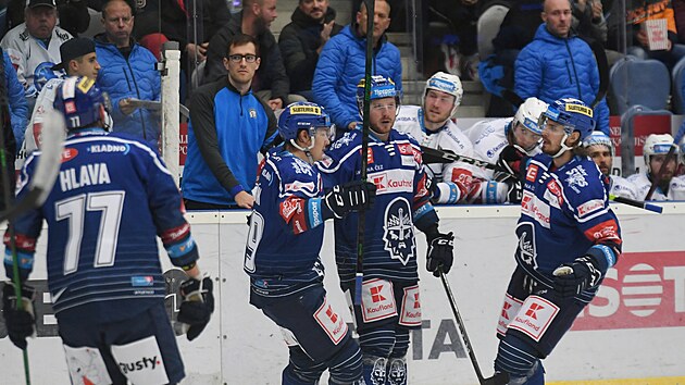 Kladno - Plze, hokejov extraliga. Kladent hri slav gl.