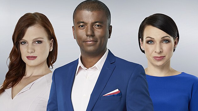 Moder�to�i volebn�ho vys�l�n� Novy H�ta Sassmannov� (vlevo), Rey Koranteng a a B�ra Divi�ov�