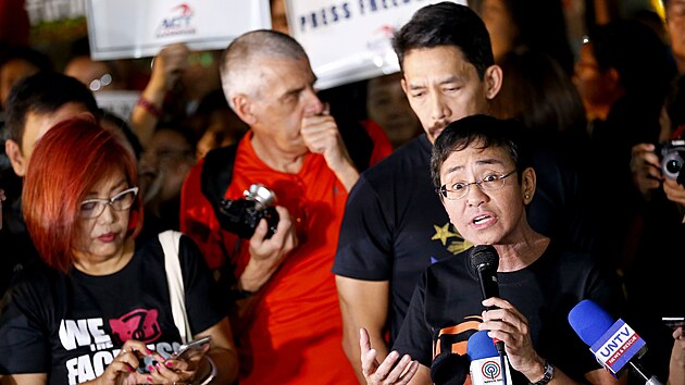 Filipnsk novinka, kter zskala Nobelovu cenu za mr, bojuje za zajitn svobody projevu na Filipnch.