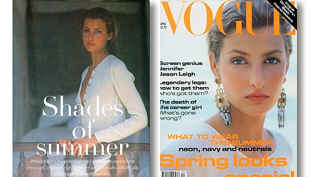 Tereza Maxov v asopisu British Vogue v roce 1994