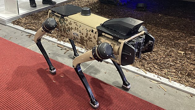 Na pomoc vojkm vyvinula nmeck firma Rheinmetall specilnho tynohho robota. Pedstavila ho na brnnskm bezpenostnm veletrhu IDET.
