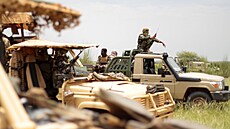 Příslušníci vojenské mise Takuba na pomezí Mali a Nigeru (21. srpna 2021)
