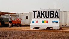 Základna vojenské mise Takuba v západoafrickém Mali (21. srpna 2021)