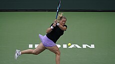 Kim Clijstersová v utkání proti Kate�in� Siniakové.