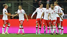 Polští fotbalisté se radují ze vstřeleného gólu. | na serveru Lidovky.cz | aktuální zprávy