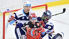 Utkání 12. kola hokejové extraligy: Mountfield Hradec Králové - HC Kometa Brno....