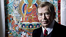 Václav Havel pi rozhovoru pro MF DNES.