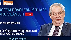 Prezident Miloš Zeman okomentuje povolební vývoj v Partii Terezie Tománkové