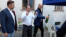 Marek Výborný oslavuje vítzství koalice SPOLU. Staronový poslanec získal...