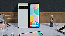 Designový koncept skládacího smartphonu Google Pixel Fold