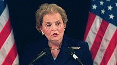 Ministryně zahraničí USA Madeleine Albrightová při projevu  (10. dubna 1997) | na serveru Lidovky.cz | aktuální zprávy