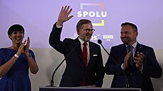 Petr Fiala z koalice SPOLU (9. října 2021)