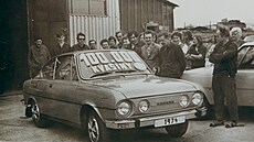 Jeden z nejslavnějších vozů, které pocházely z Kvasiny: kupé Škoda 110 R. Na...