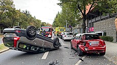 Nehoda v Jeremenkov ulici. (7.10.2021)