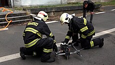 Speciální dron pome hasim hasit poár.