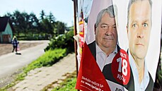 P�edvolební kampa� v Horních Verné�ovicích, které spadají pod obec Jívka na...