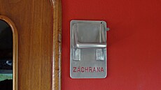 Záchranná brzda v netypickém designovém provedení