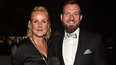 Man�elé Vendula Pizingerová a Josef Pizinger (Praha, 4. �íjna 2021)