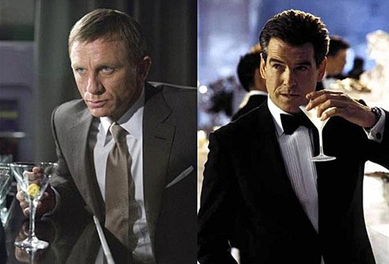 Daniel Craig a Pierce Brosnan v roli agenta 007 s neodmyslitelnou rekvizitou -...