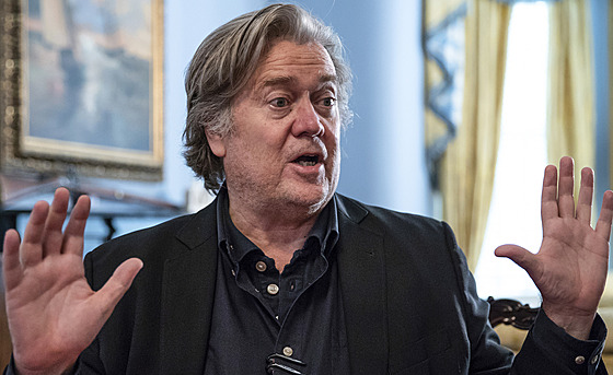 Stratég bývalého prezidenta USA Donalda Trumpa Steve Bannon. (18. íjna 2021)