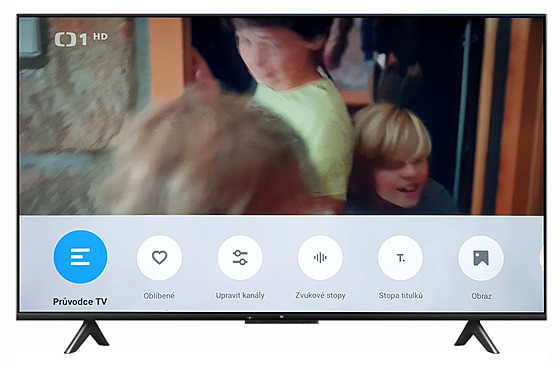 Menu televizního píjmu na Xiaomi Mi TV P1 55"