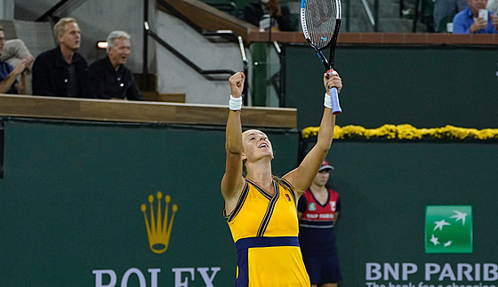 Viktoria Azarenková v semifinále turnaje v Indian Wells.