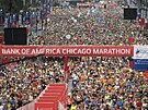 Momentka z Chicagského maratonu.