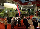 Kim ong-un na obranné konferenci v severokorejském Pchjongjangu. (12. íjna...