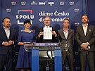 Koalice SPOLU a Piráti a starostové podepsali memorandum o vli vytvoit...