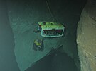 Snmek z hloubky 70 metr zachycujc podvodnho robota GRALmarine (men),...
