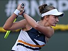 Barbora Krejíková v osmifinále na turnaji v Indian Wells