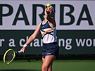 Barbora Krejíková na turnaji v Indian Wells