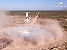 Pistání samotné rakety New Shepard 2.0 po misi NS-18