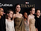 Angelina Jolie a její dti Maddox, Vivienne, Zahara, Shiloh a Knox (Los...