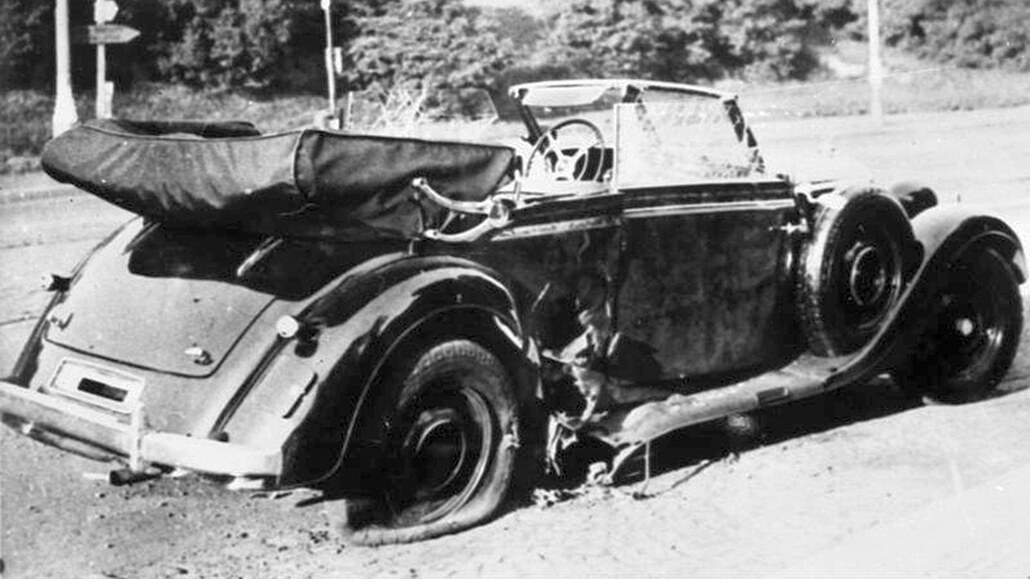 Mercedes Reinharda Heydricha po atentátu.