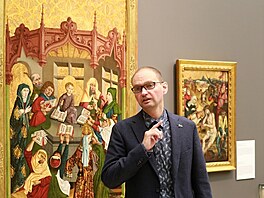 Výstava o antisemitismu v Liberci, na snímku editel Oblastní galerie Liberec...