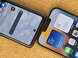 Apple iPhone 13 Pro Max a Samsung Galaxy Z Fold 3