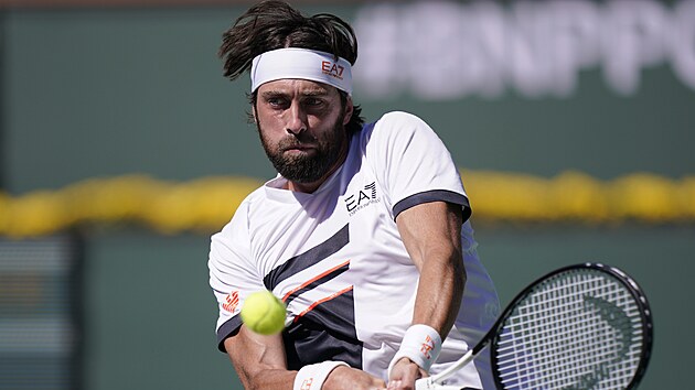 Nikoloz Basilavili ve tvrtfinle turnaje v Indian Wells.