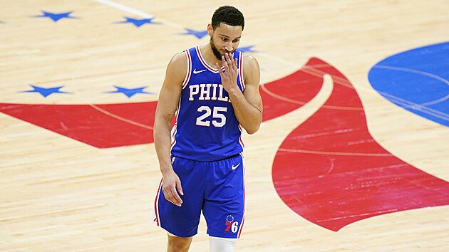Ben Simmons se stv smutnou postavou Philadelphia 76ers i cel NBA.