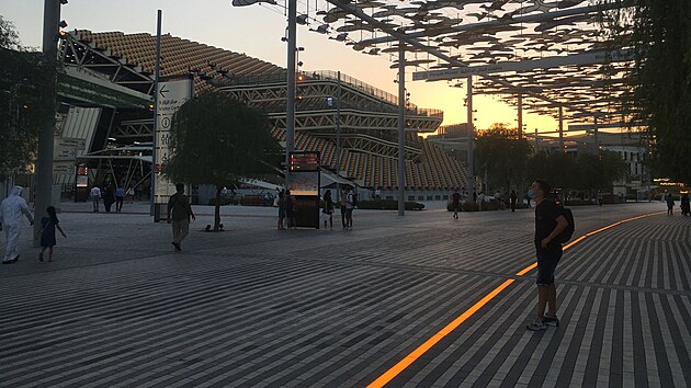 Jedna z ulic světové výstavy EXPO 2020
