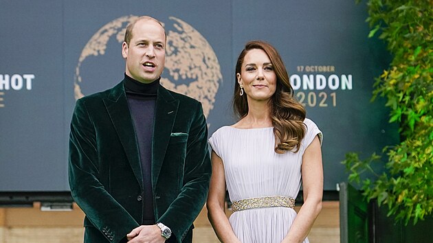 Princ William a vvodkyn Kate na udlen cen Earthshot (Londn, 17. jna 2021)