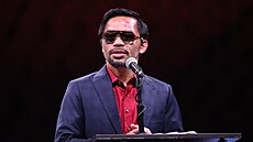 Boxer a senátor Manny Pacquiao kandiduje na filipínského prezidenta (21. srpna...