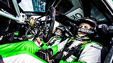 Dominik St�íteský s Ji�ím Hovorkou okusí atmosféru mistrovství sv�ta v rally na...
