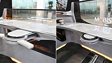 Koncept skládacího volantu od firmy Hyundai Mobis