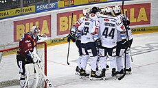 Utkání 15. kola hokejové extraligy: HC Sparta Praha - Rytíři Kladno. Hráči...