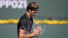 Alexander Zverev ve tvrtfinále turnaje v Indian Wells.