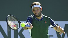 Grigor Dimitrov v semifinále turnaje v Indian Wells.