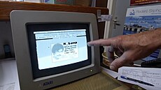 Správce kempu stále používá k práci počítač Atari ST zakoupený v roce 1986